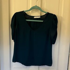 Lush teal blouse